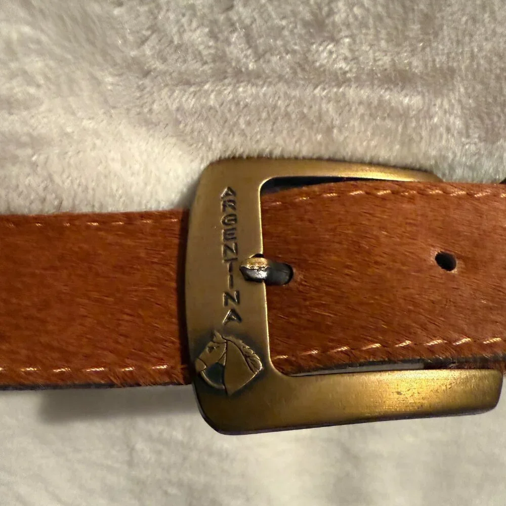 Argentina- Cow Hide Hair on Leather Belt